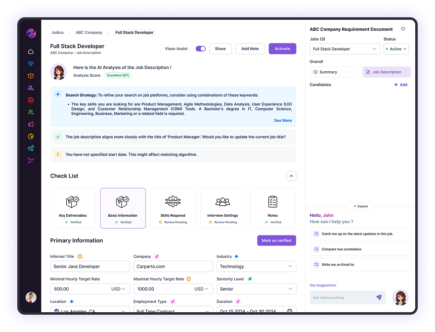 Job enrichment tool