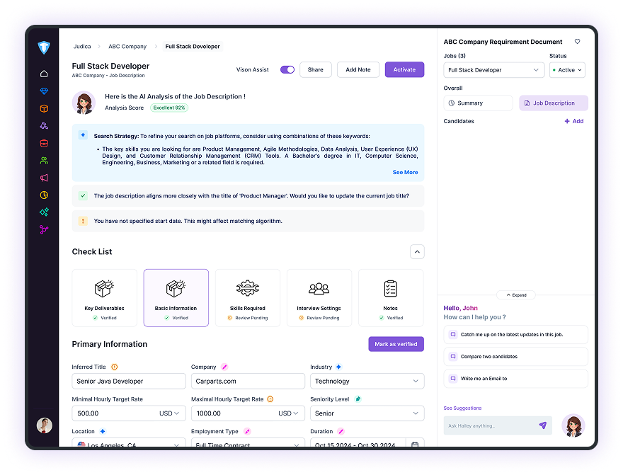 Job Enrichment tool